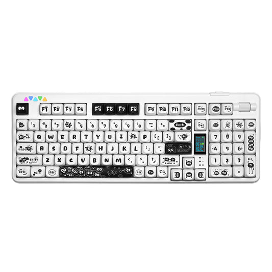 RECCAZR R102 Mechanical Keyboard,Tri-mode Wireless gaming keyboard, Hot-swap, RGB, PBT Keycaps