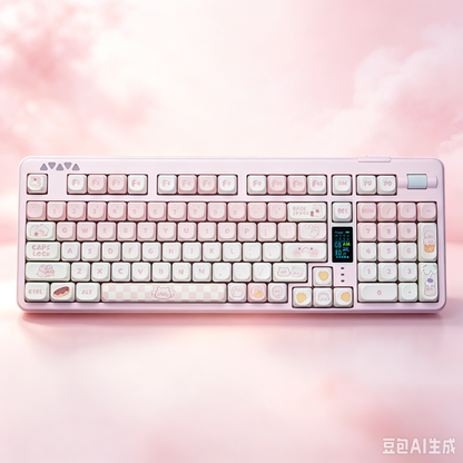 RECCAZR R102 Mechanical Keyboard,Tri-mode Wireless gaming keyboard, Hot-swap, RGB, PBT Keycaps