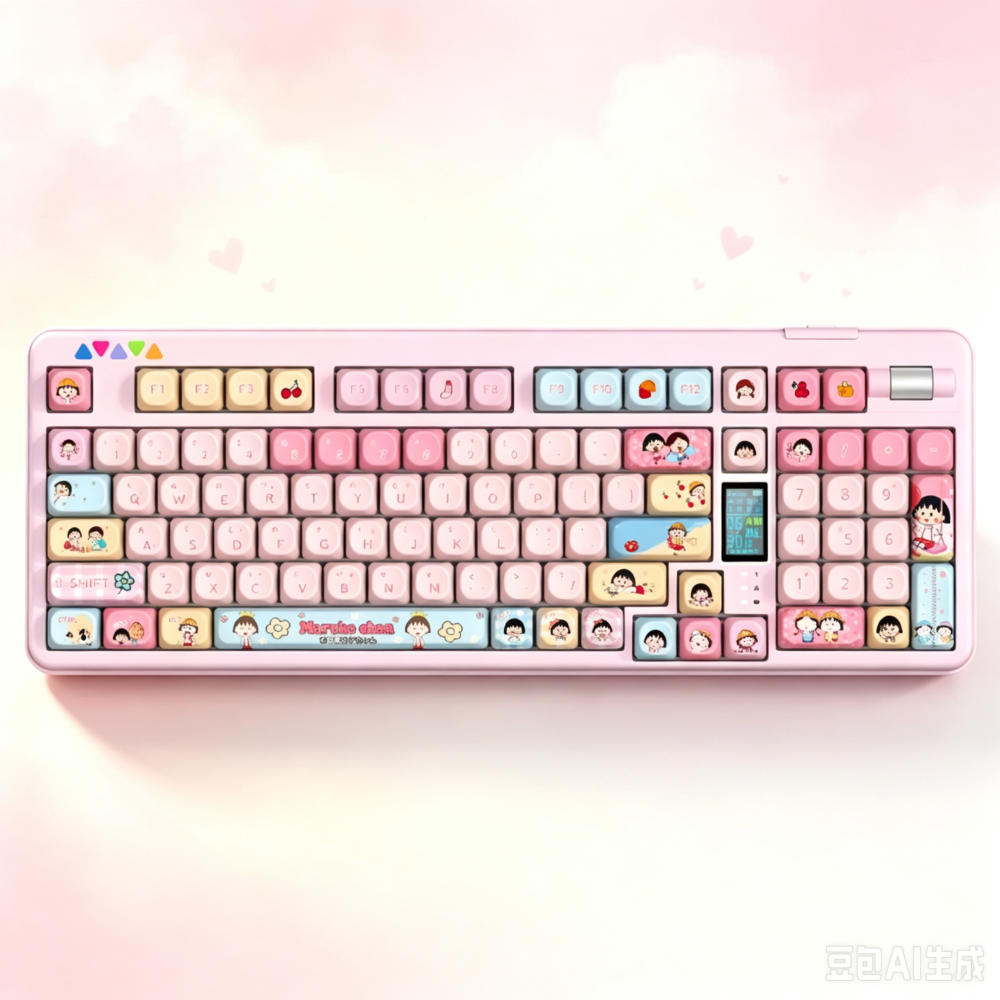 RECCAZR R102 Mechanical Keyboard,Tri-mode Wireless gaming keyboard, Hot-swap, RGB, PBT Keycaps（Pearlescent Series）