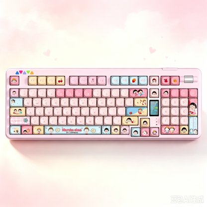 RECCAZR R102 Mechanical Keyboard,Tri-mode Wireless gaming keyboard, Hot-swap, RGB, PBT Keycaps（Pearlescent Series）