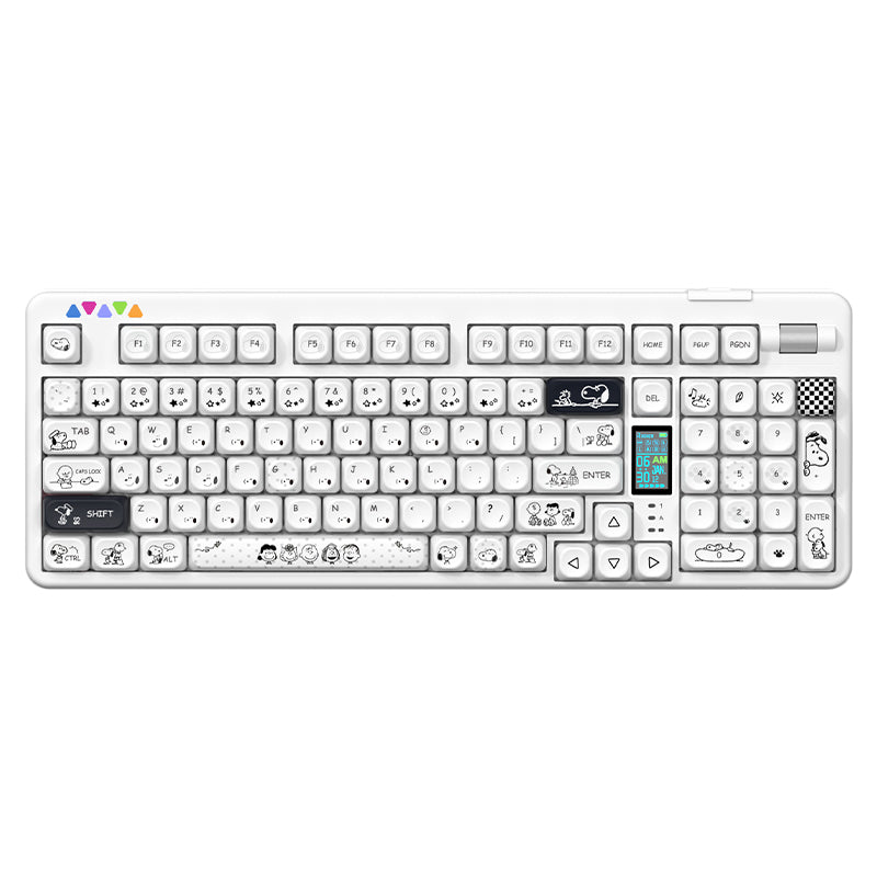 RECCAZR R102 Mechanical Keyboard,Tri-mode Wireless gaming keyboard, Hot-swap, RGB, PBT Keycaps