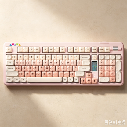 RECCAZR R102 Mechanical Keyboard,Tri-mode Wireless gaming keyboard, Hot-swap, RGB, PBT Keycaps