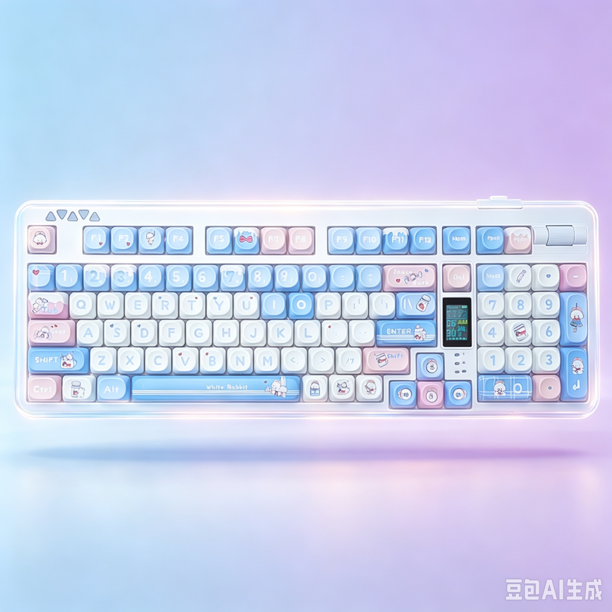 RECCAZR R102 Mechanical Keyboard,Tri-mode Wireless gaming keyboard, Hot-swap, RGB, PBT Keycaps