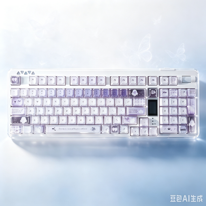 RECCAZR R102 Mechanical Keyboard,Tri-mode Wireless gaming keyboard, Hot-swap, RGB, PBT Keycaps