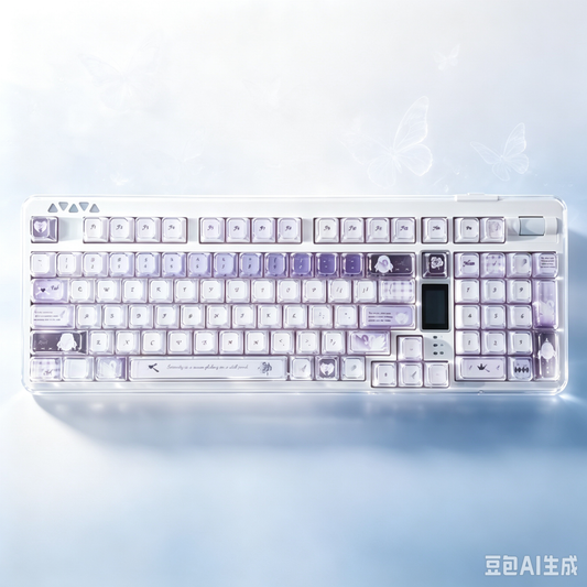 RECCAZR R102 Mechanical Keyboard,Tri-mode Wireless gaming keyboard, Hot-swap, RGB, PBT Keycaps