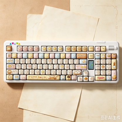 RECCAZR R102 Mechanical Keyboard,Tri-mode Wireless gaming keyboard, Hot-swap, RGB, PBT Keycaps